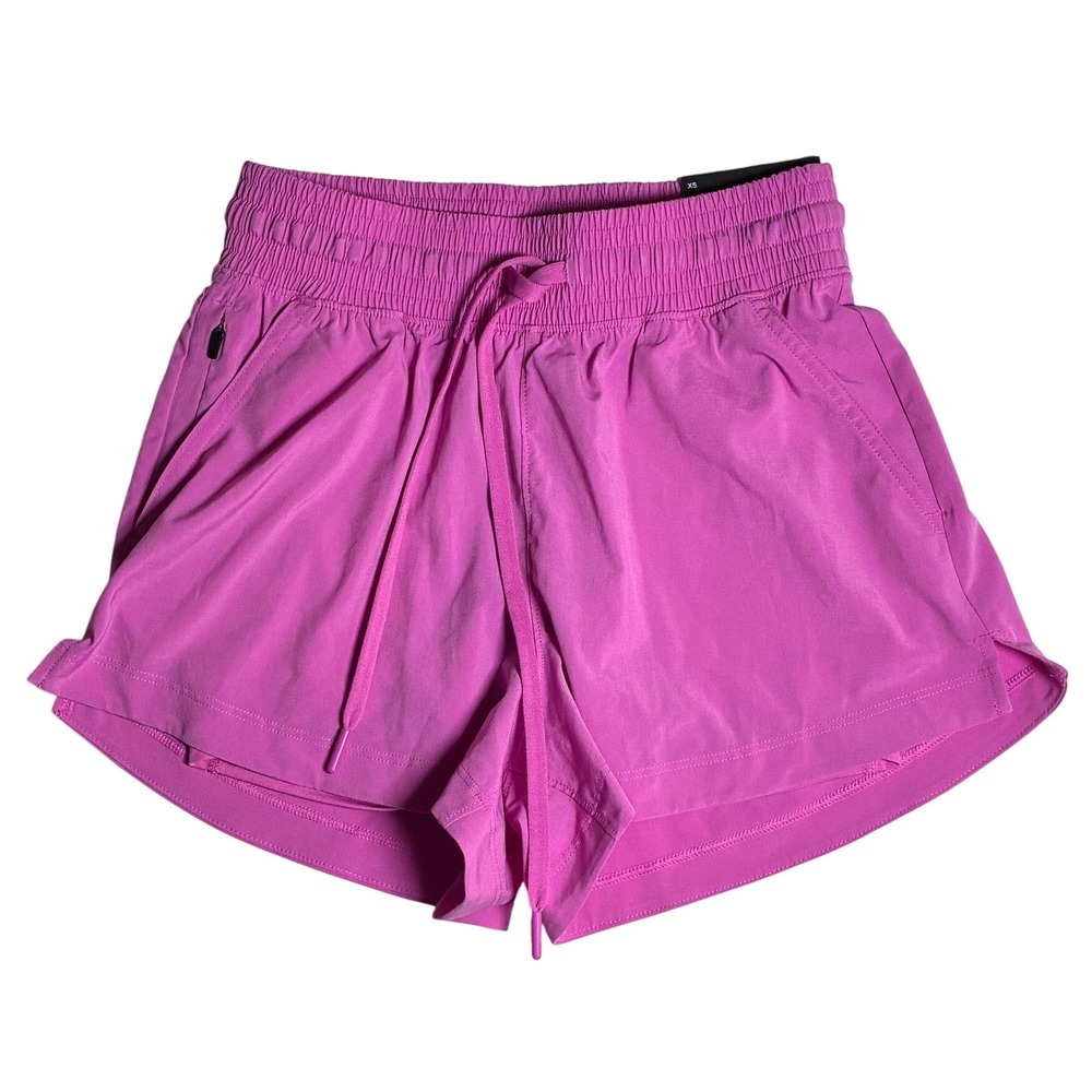 Abercrombie YPB motionTEK Lined High Rise Workout Shorts Pink XS